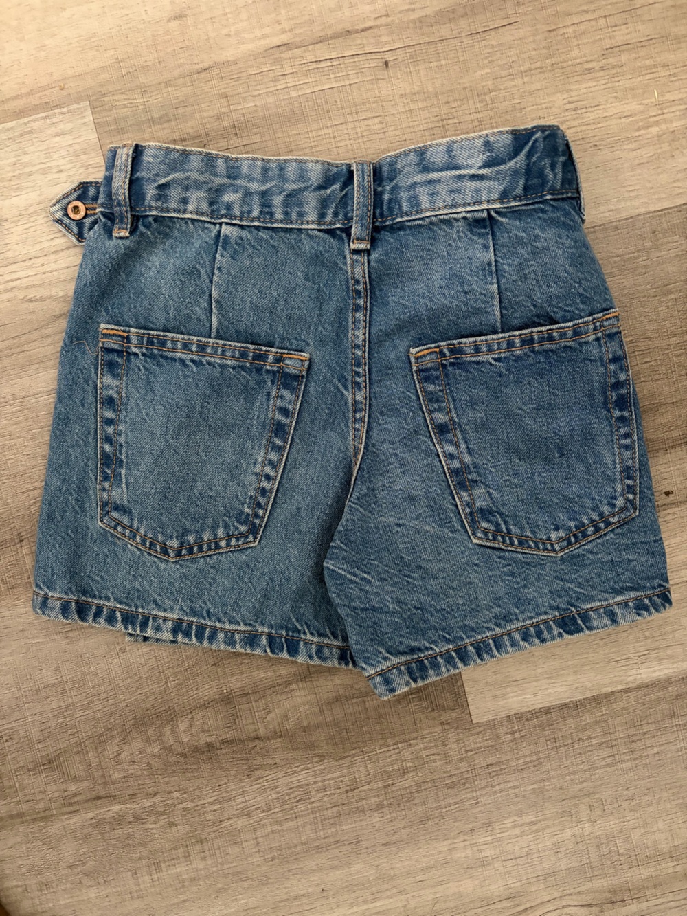 BNWT Zara Blue Denim Girls' Skort with Wrap Panel 11/12 - Picture 2 of 4